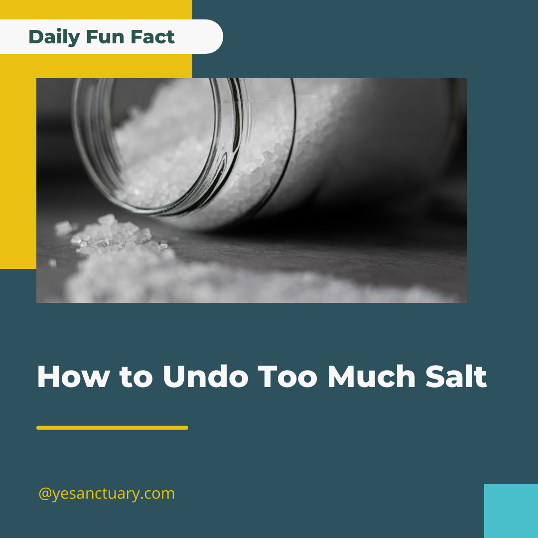 How to Undo Too Much Salt